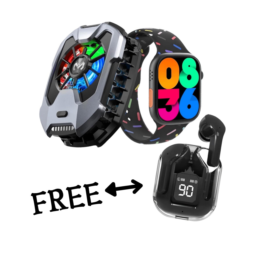 Special Offer Smartwatch+Cooling Fan with FREE Headsets